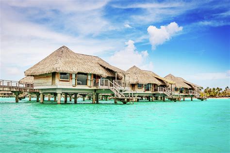 Bungalow Resort On Water Bora Bora Photograph By Mlenny Pixels