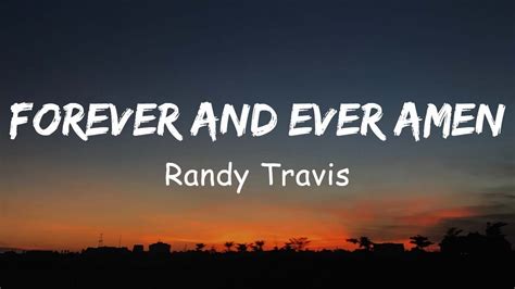 Randy Travis Forever And Ever Amen Lyric YouTube