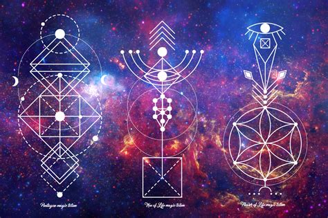 sacred geometry magic totem behance