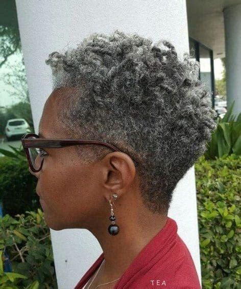 Short Natural Hairstyles For Older Black Woman Spadai Magingii