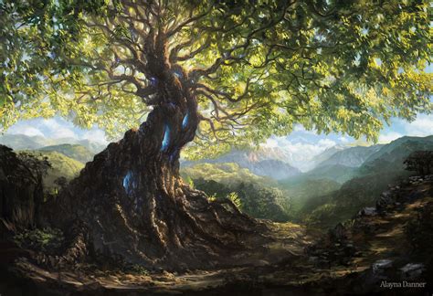 Yggdrasil Life Tree By Alayna On Deviantart Fantasy Landscape