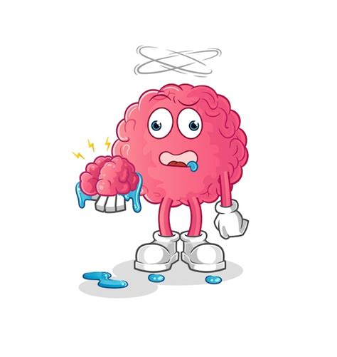 Premium Vector Brain No Brain Vector Cartoon Character