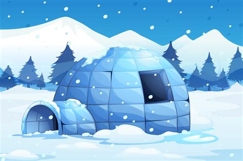 Igloo In The North Pole 447742 Vector Art At Vecteezy
