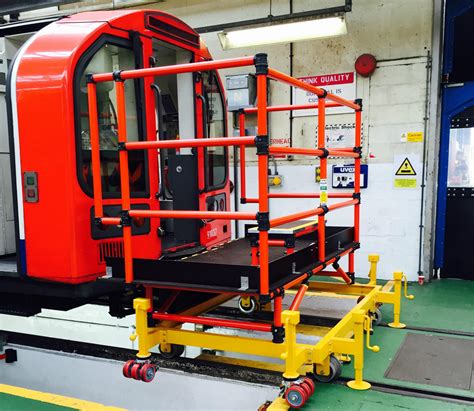 Track Mounted Front Of Tram And Train Access Platforms Working At Height