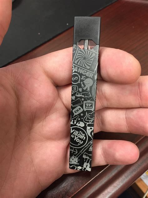 Backside of my new JUUL. Too much fun engraving these! Power was a little off this time. : juul