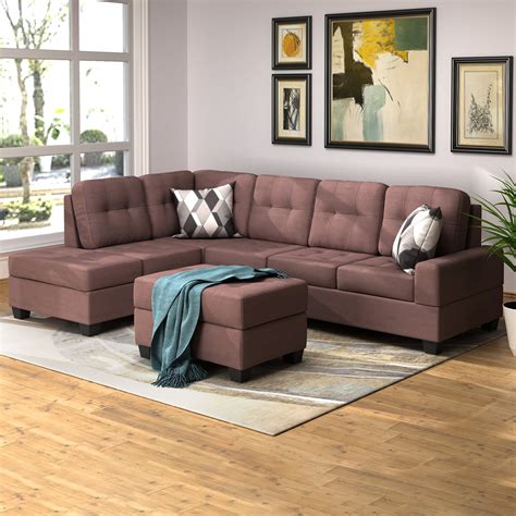 Zafran House 3 Piece Sectional Sofa With Chaise Signature Design By