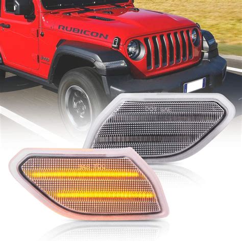 Full Led Side Marker Light Kit For Jeep Wrangler Jl 2018