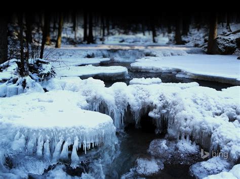 Frozen River Bing Wallpaper Preview
