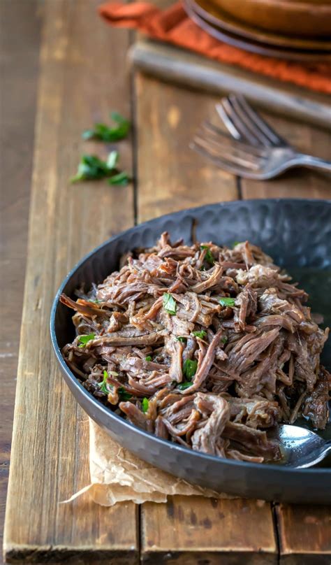 Pot roast is a braised beef dish, sometimes made with vegetables. Crock Pot Mississippi Pot Roast - I Heart Eating