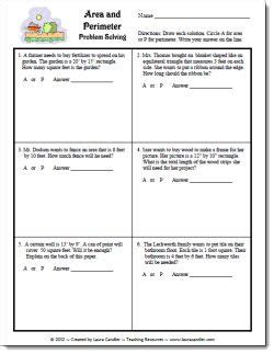 Area and Perimeter Word Problems | Math instruction, Area and perimeter