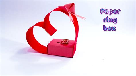 Origami Ring Holder Paper Box Origami Jewelry Box Youtube