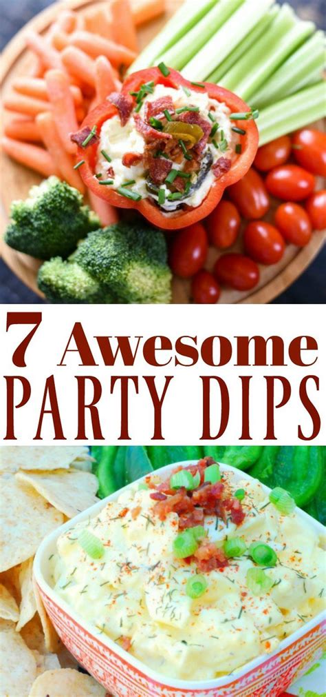 How To Make Seven Amazing Party Dips Appetizer Recipes Healthy