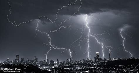 The City Of Johannesburg In South Africa During A Midsummer Electrical