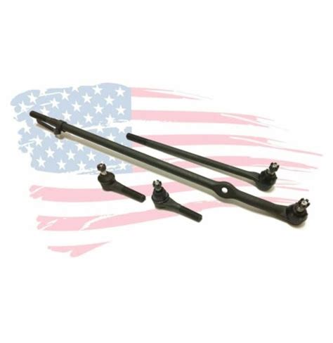 Inner And Outer Tie Rod Ends Drag Link Kit Steering For Ford Bronco F150