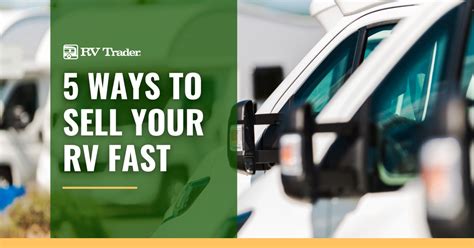 5 Ways To Sell Your Rv Fast