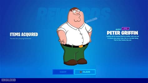 How To Get Peter Griffin Skins Free In Fortnite Unlocked Stewie