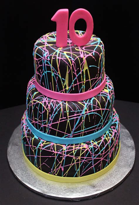 neoncake neon birthday cakes neon birthday party glow birthday party hot sex picture