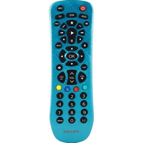 Philips 3 Device Universal Remote Brushed Electric Blue