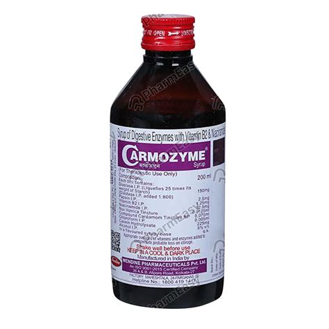 Buy Carmozyme Syrup 200ml Online At Flat 15 Off Pharmeasy