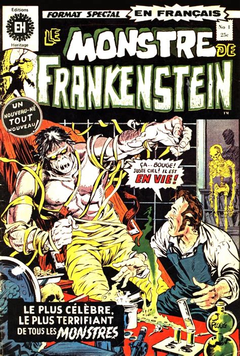 le monstre de frankenstein Éditions héritage 1 frankenstein