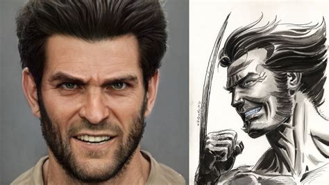 Rendered A Realistic Portrait Of Wolverine Rmarvel