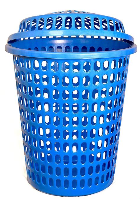 Mastbus Laundry Basket With Lid Durable Plastic Capacity 10 Kg Clothes