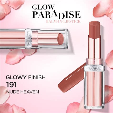 Buy L Oreal Paris Glow Paradise Balm In Lipstick 191 Nude Heaven Online