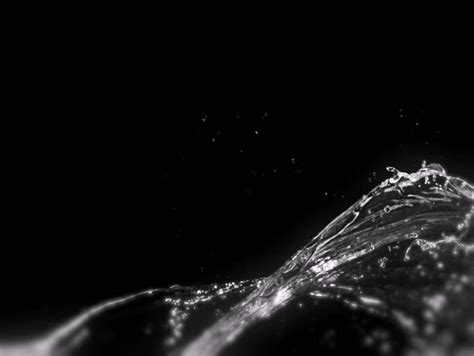 Water Splash On Black Background Slow Motion Stock Footage Video