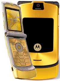 Motorola RAZR V3I D G UNLOCKED GOLD DOLCE SIM Free Mobile Phone