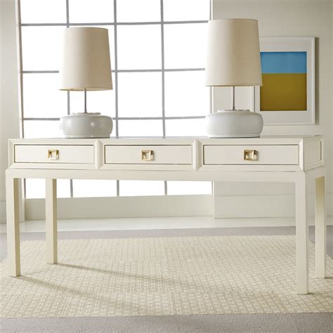 Usually ships in 2 business days professionally packed. White Lacquer Console Table With Drawers | Home Design Ideas
