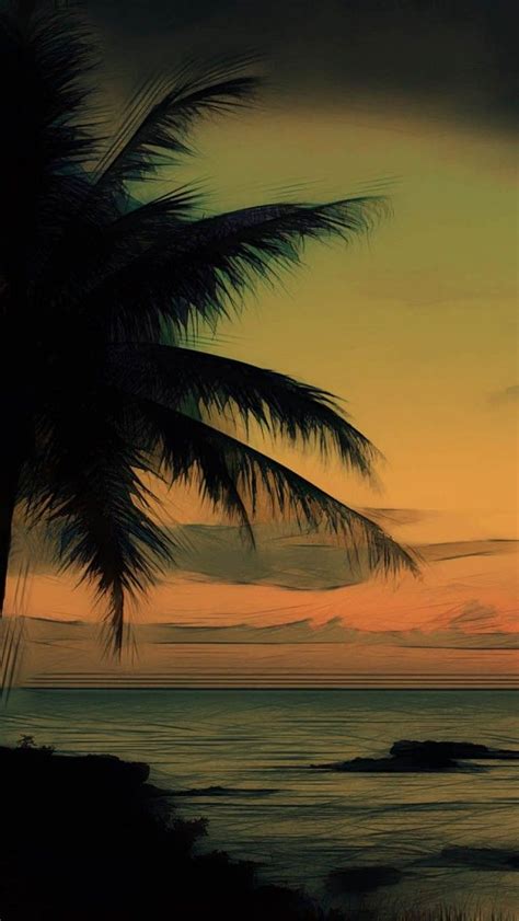 See the best palm tree backgrounds collection. palm tree iphone wallpaper | Palm Tree Near Ocean iPhone 5 ...
