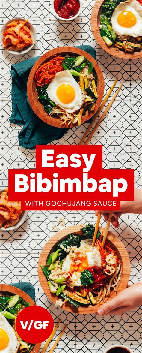 Easy Bibimbap with Gochujang Sauce | Recipe | Gochujang sauce, Recipes