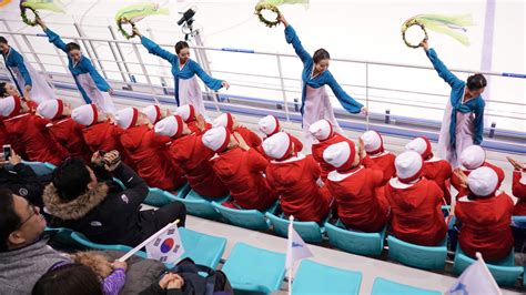 A Night Out With North Korea’s Cheerleaders Matching Snowsuits Military Discipline And