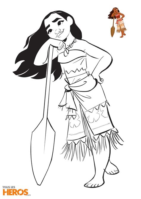 Imprimez 5 nouveaux coloriages inédits à l'effigie de Vaiana ! #Moana #