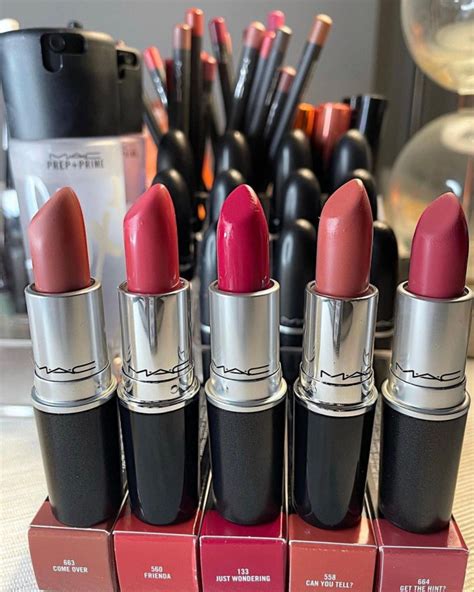Mac Lipstick Swatches Five Shades Of Mac Lipsticks