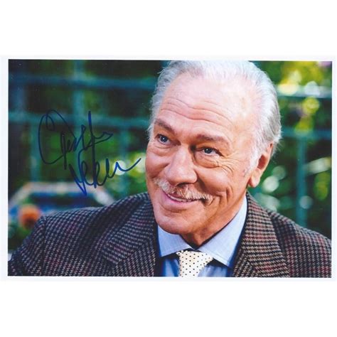 Christopher plummer, who died this week at the age of 91, had the kind of career that makes obituaries into something of a challenge. Autographe Christopher PLUMMER (Photo dédicacée)