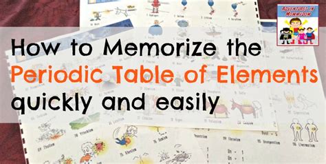 How To Memorize The Periodic Table