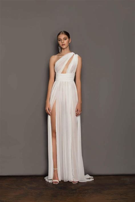 aphrodite bridal gown grecian wedding dress goddess fashion greek wedding dresses
