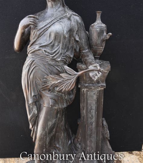 Big Bronze Classical Maiden Statue Roman Garden Figurine