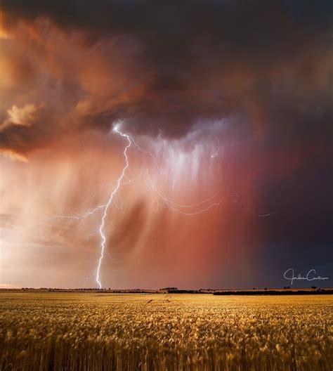 Incredible Lightning Display At Sunset Nature Photography Landscape