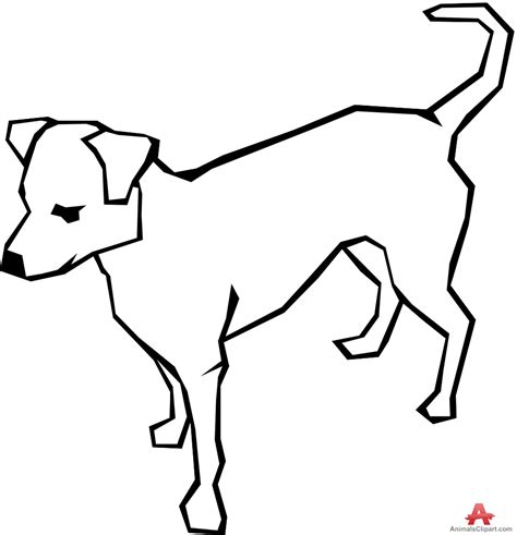 White Dog Outline Design Free Clipart Design Download Clipart Best