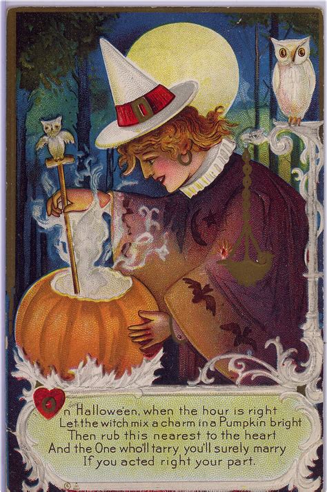 Jaeger Halloween Postcard Series 7 Vintage Halloween Cards Vintage