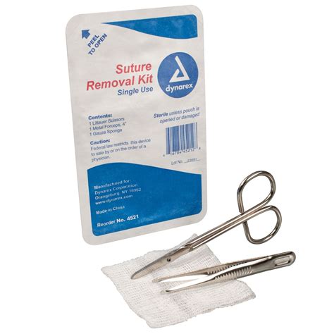 Dynarex Suture Removal Kit Single Use 4521 Vitality Medical