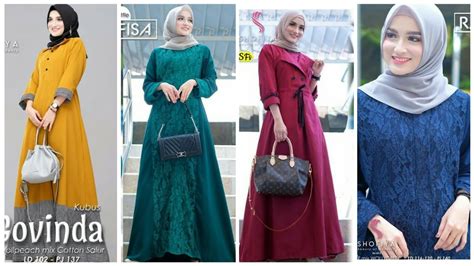 Model baju gamis kekinian untuk remaja agar tampil lebih cute 6. Fto Bju Gamis Palestina Akad Nikah - Jual Promo Special ...