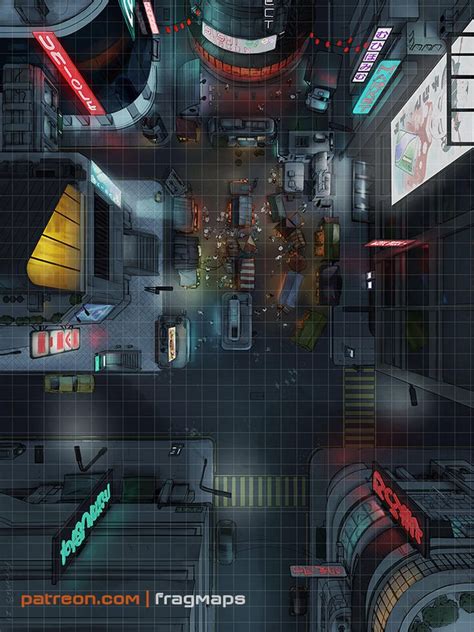 Market Street Cyberpunk City Frag Maps On Patreon In 2021