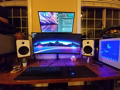 Finally Finished My Dream Battle Station Butcher Block Desk Custom