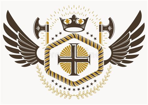 Classy Emblem Made With Eagle Wings Decoration Christian Religious