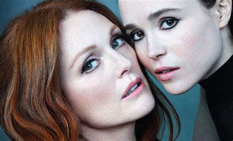 Julianne Moore Ellen Page For Out Magazine