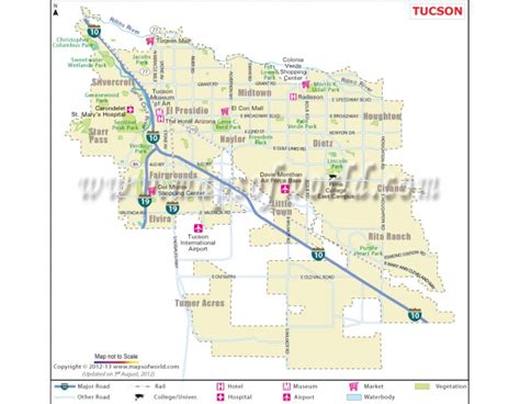 Buy Tucson City Map