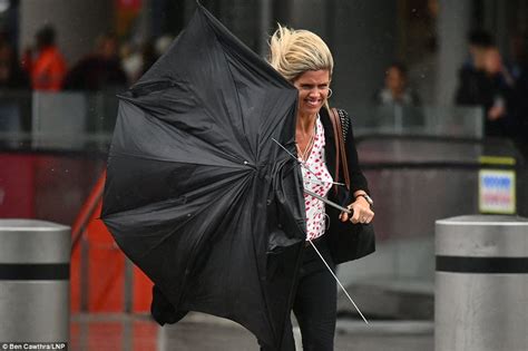 Uk Weather 60mph Gales And Three Inches Of Rain Batter Uk